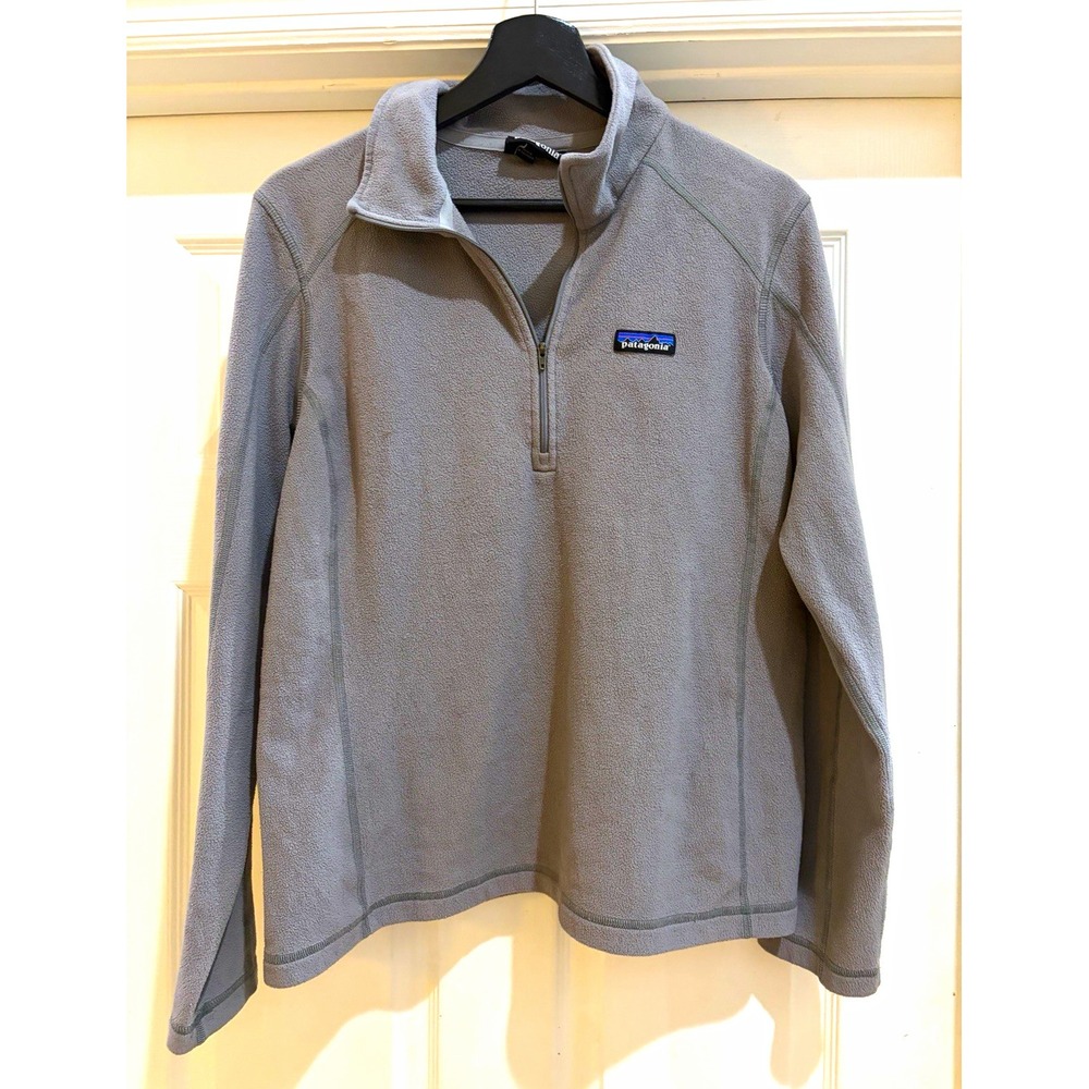 Patagonia Better Sweater Women's Gray 1/4 Zip Fleece Pullover Sweatshirt L